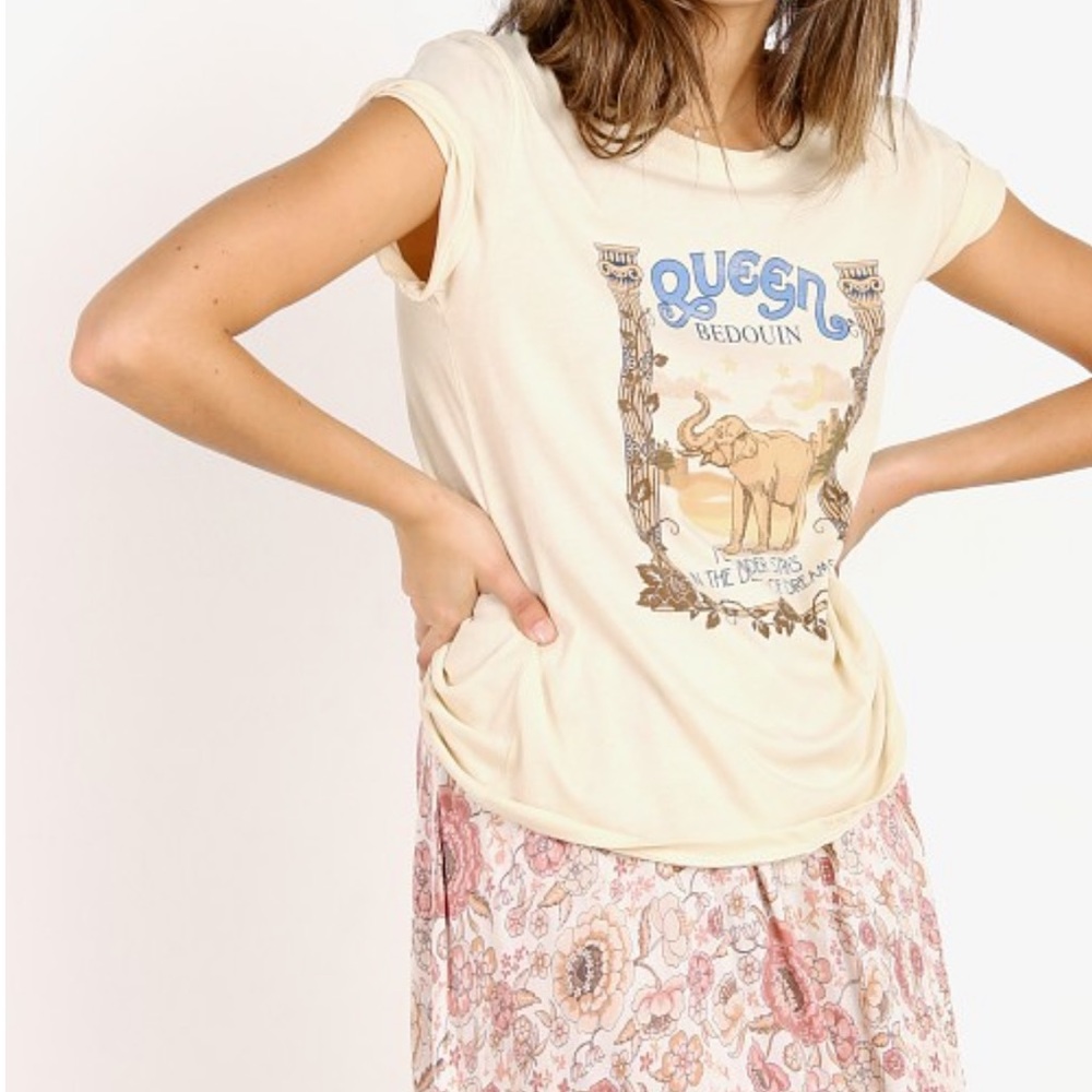 Spell Desert Queen Tee in Macadamia